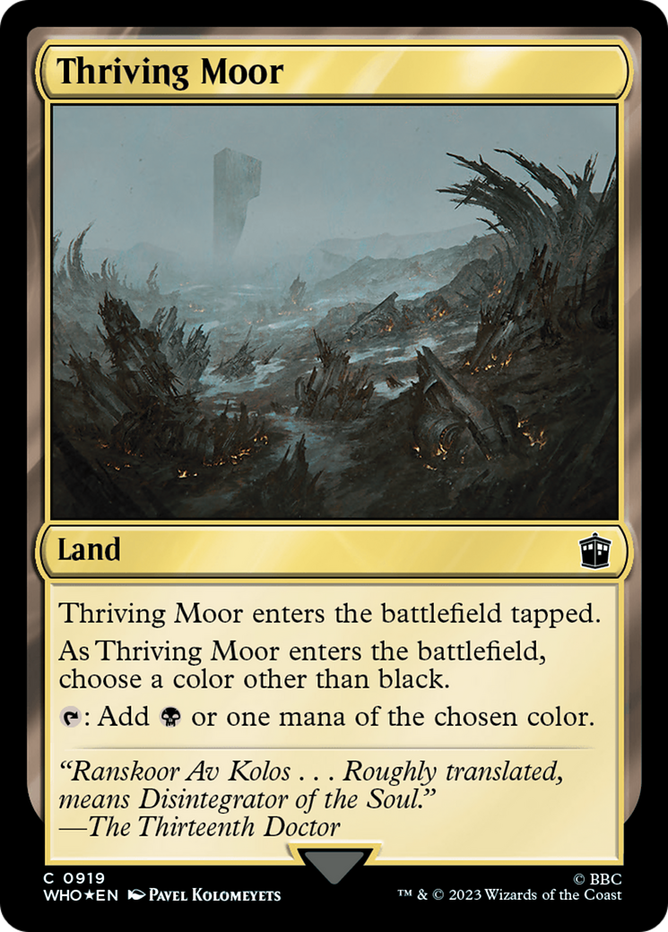 Image of Thriving Moor (Surge Foil) (WHO-919) - Doctor Who Foil