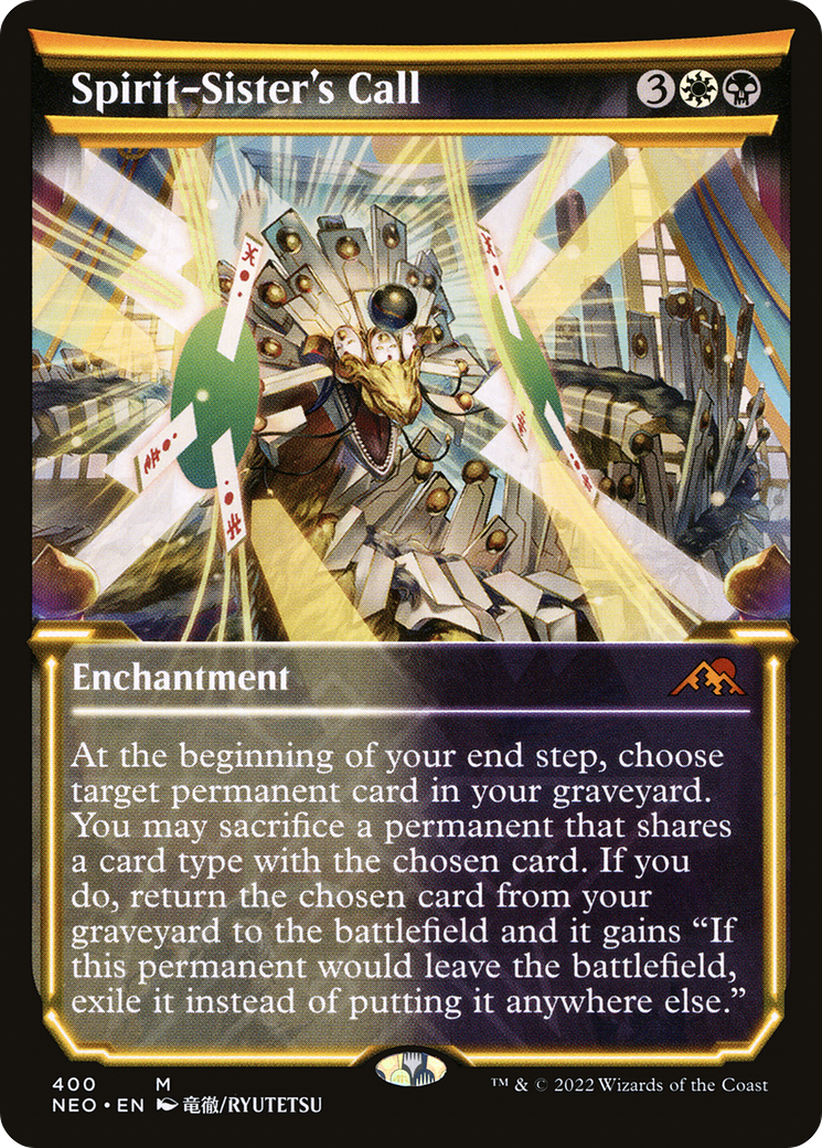 Image of Spirit-Sister's Call (Showcase) (NEO-400) - Kamigawa: Neon Dynasty: (Showcase)