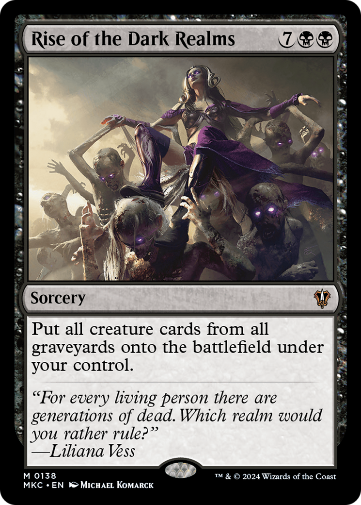 Image of Rise of the Dark Realms (MKC-138) - Murders at Karlov Manor Commander