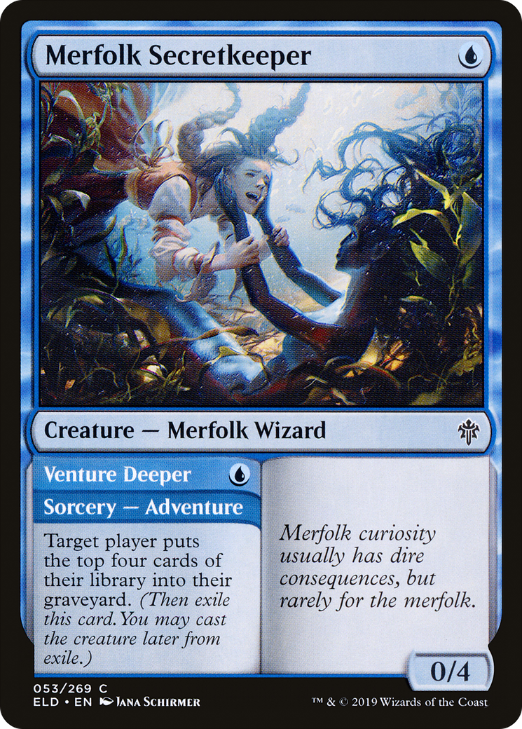 Image of Merfolk Secretkeeper (ELD-053) - Throne of Eldraine