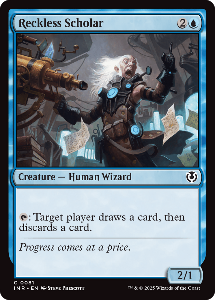 Image of Reckless Scholar (INR-081) - Innistrad Remastered Foil