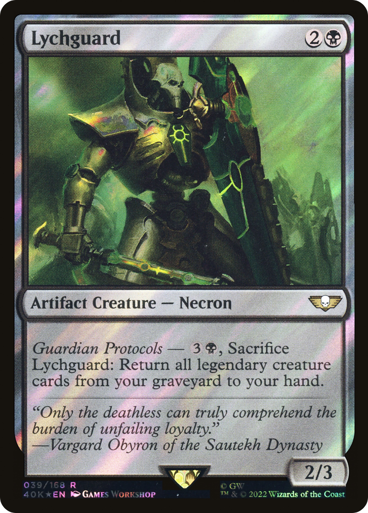 Image of Lychguard (Surge Foil) (40K-039) - Warhammer 40,000 Commander Foil