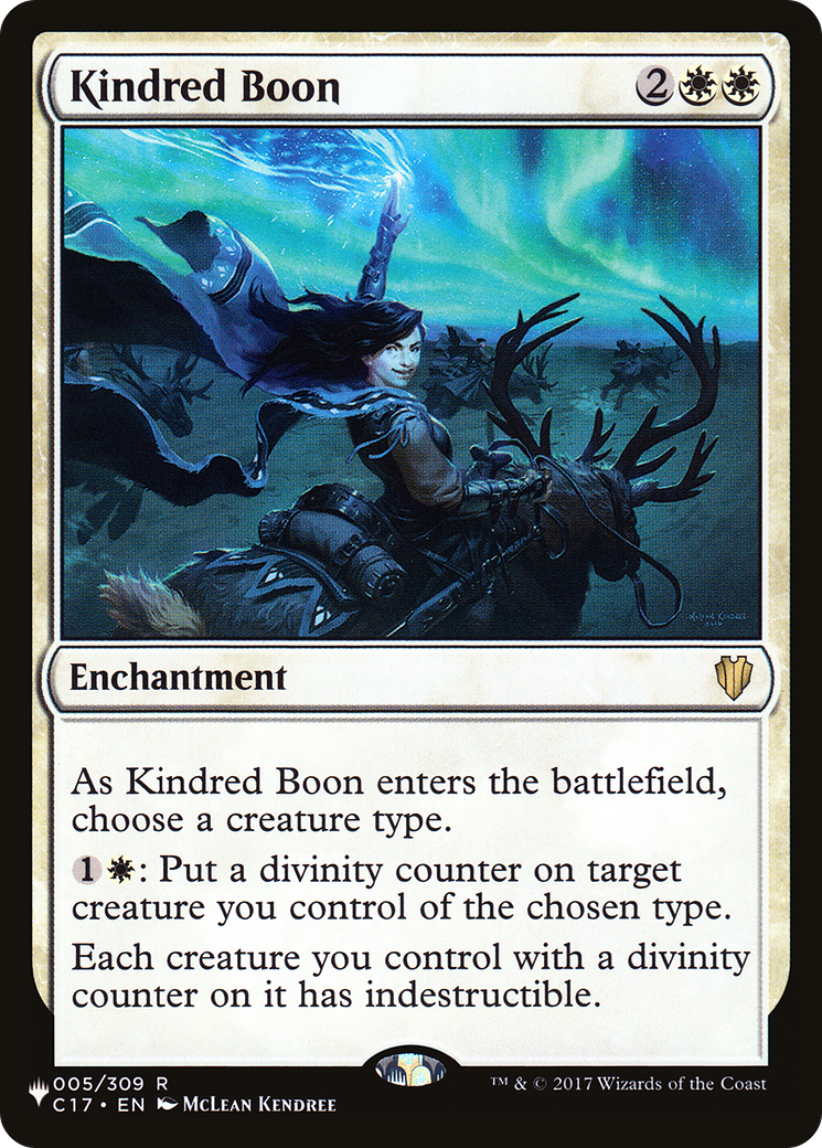 Image of Kindred Boon (LIST-C17-5) - The List