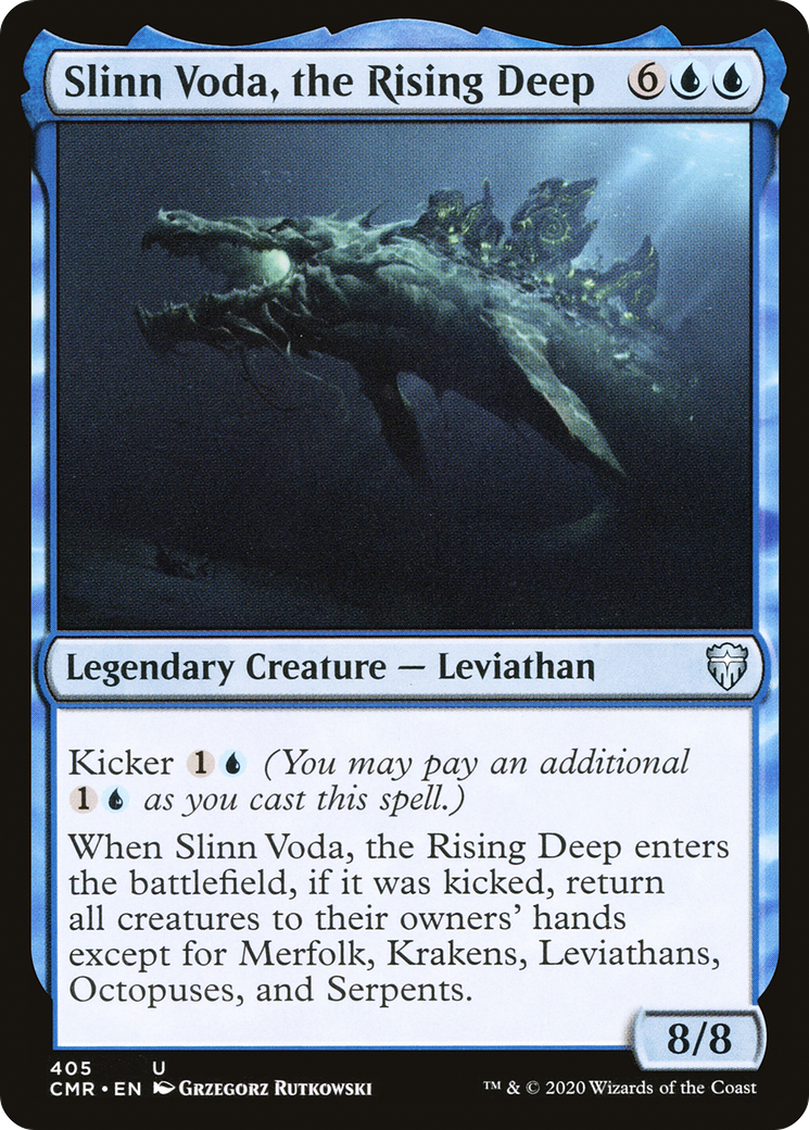 Image of Slinn Voda, the Rising Deep (CMR-405) - Commander Legends