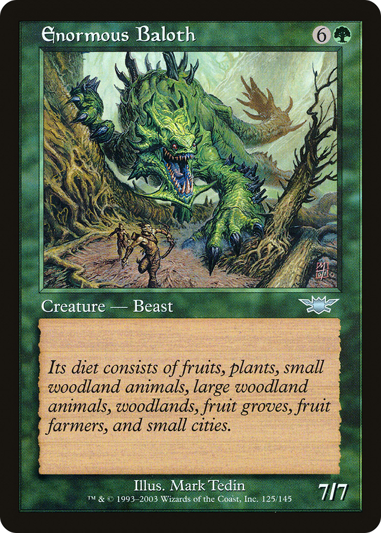 Image of Enormous Baloth (LGN-125) - Legions Foil