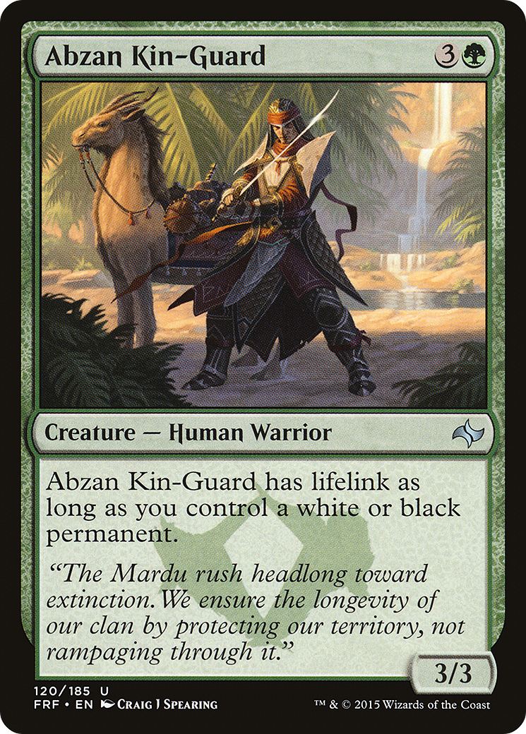Image of Abzan Kin-Guard (FRF-120) - Fate Reforged Foil