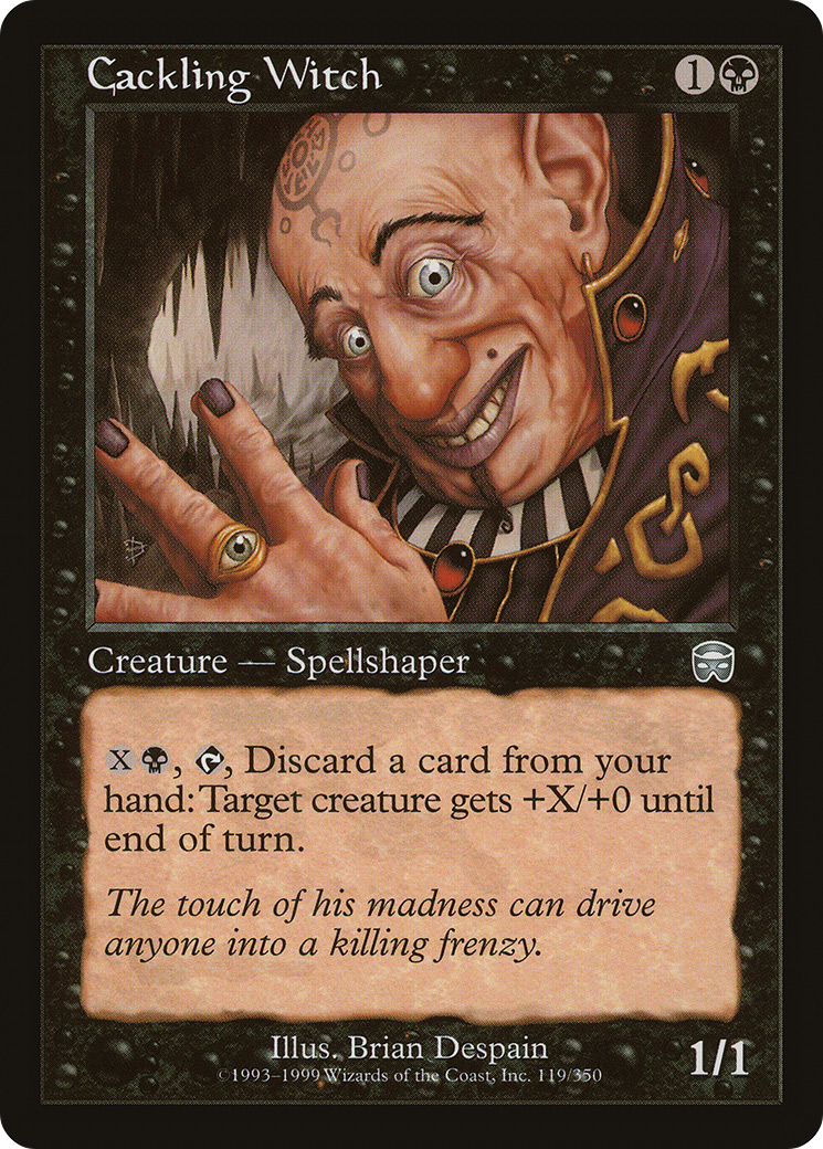 Image of Cackling Witch (MMQ-119) - Mercadian Masques