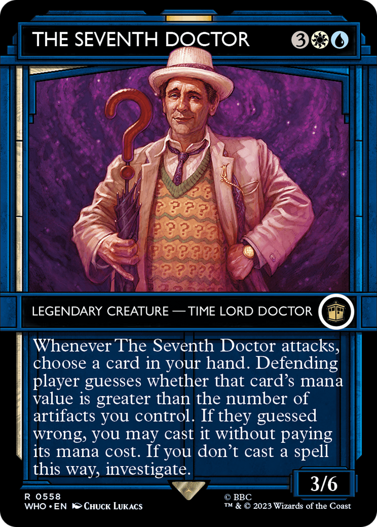 Image of The Seventh Doctor (Showcase) (WHO-558) - Doctor Who: (Showcase) (Borderless) Foil