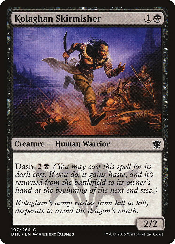 Image of Kolaghan Skirmisher (DTK-107) - Dragons of Tarkir Foil