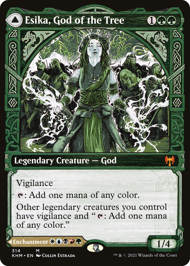 Image of Esika, God of the Tree (Showcase) (KHM-314) - Kaldheim: (Showcase) Foil