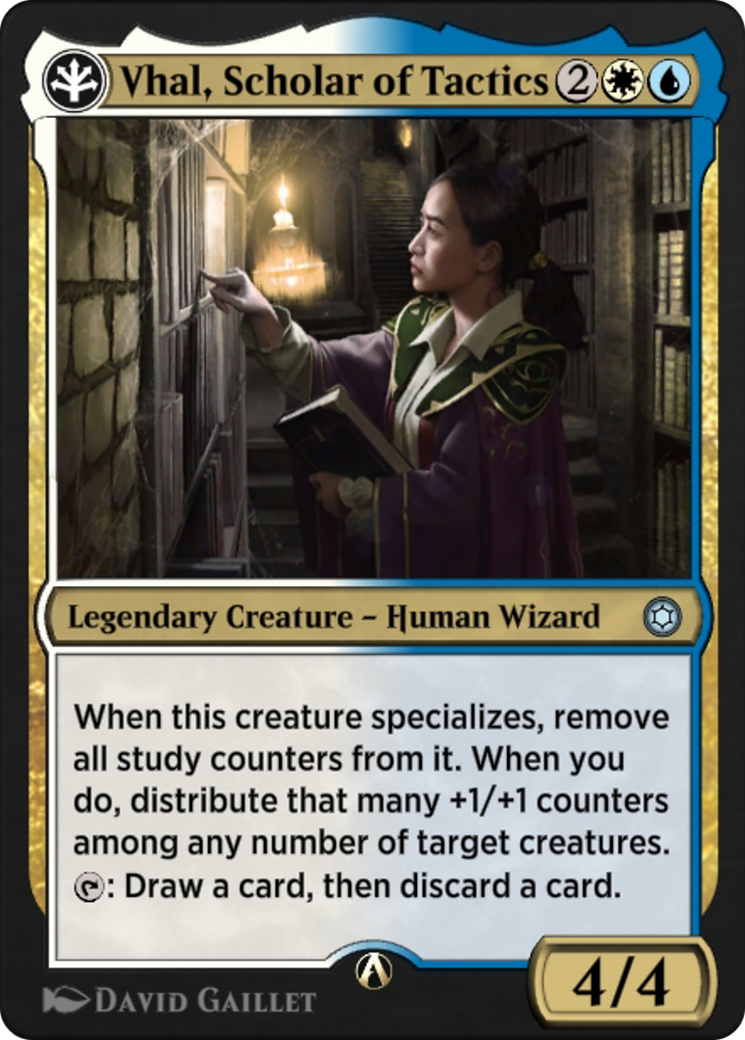 Image of Vhal, Scholar of Tactics (HBG-08W) - Alchemy Horizons: Baldur's Gate