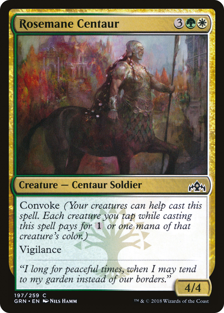 Image of Rosemane Centaur (GRN-197) - Guilds of Ravnica
