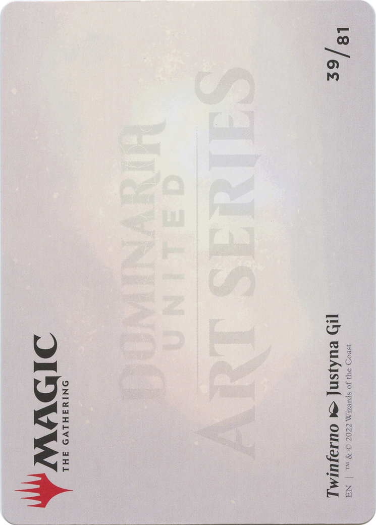 Image of Twinferno // Twinferno (ADMU-039) - Dominaria United Art Series (Borderless) Foil