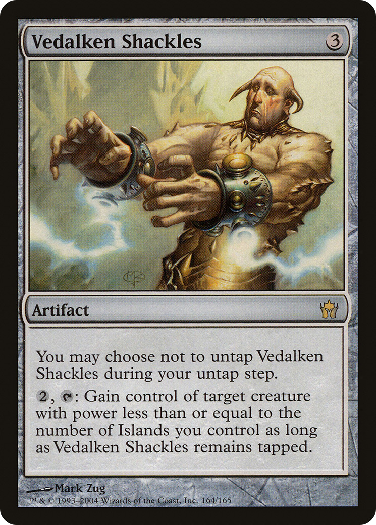Image of Vedalken Shackles (5DN-164) - Fifth Dawn Foil