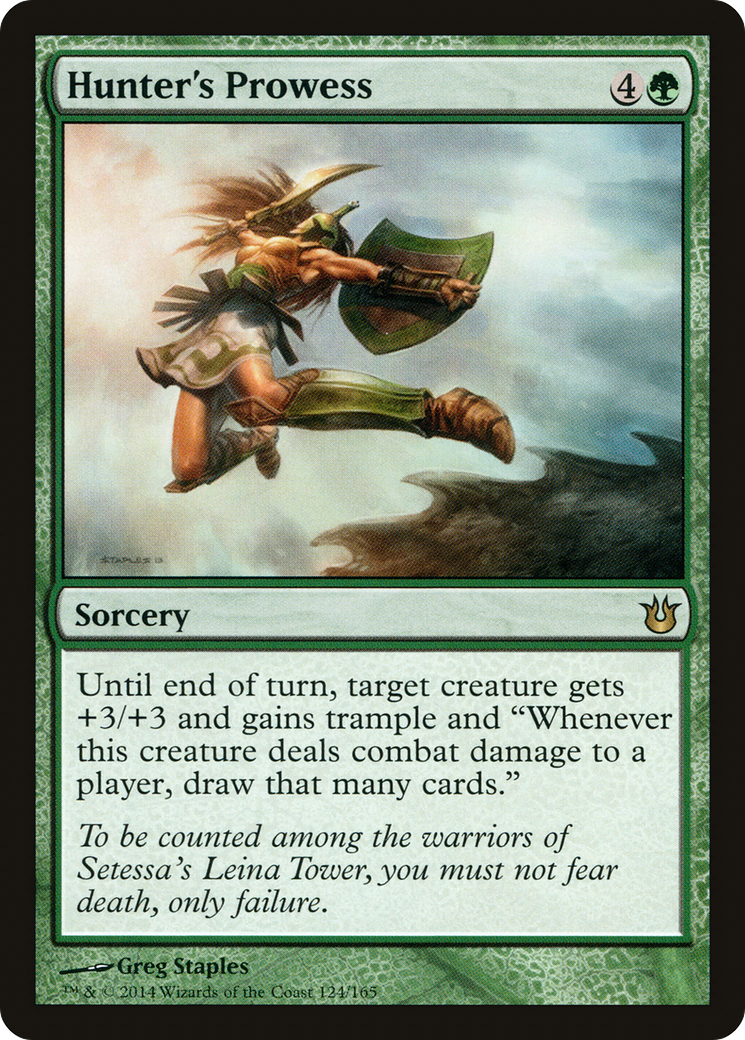 Image of Hunter's Prowess (BNG-124) - Born of the Gods Foil