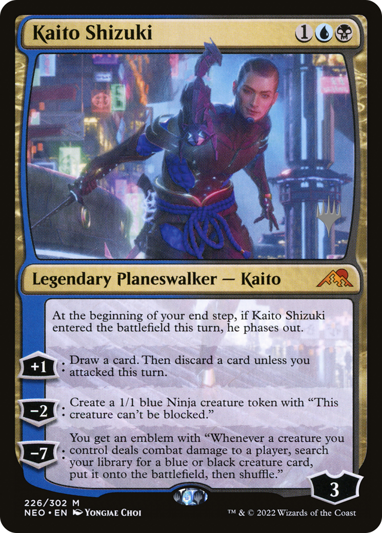 Image of Kaito Shizuki (PPNEO-226P) - Kamigawa: Neon Dynasty Promos