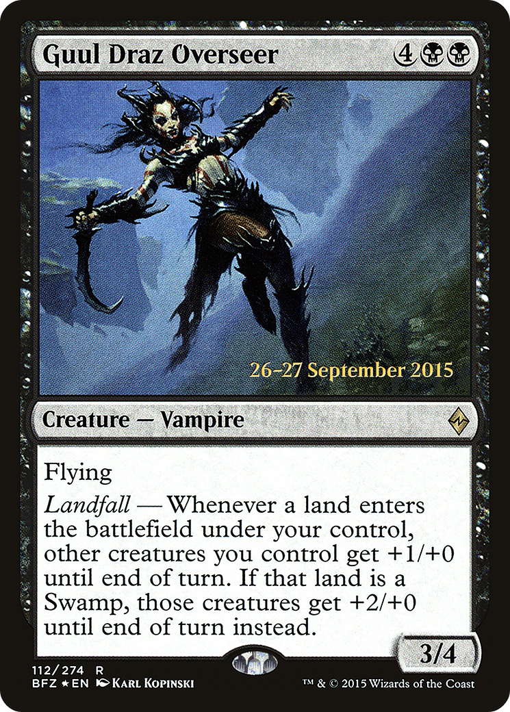 Image of Guul Draz Overseer (PRE-112) - Battle for Zendikar Promos Foil
