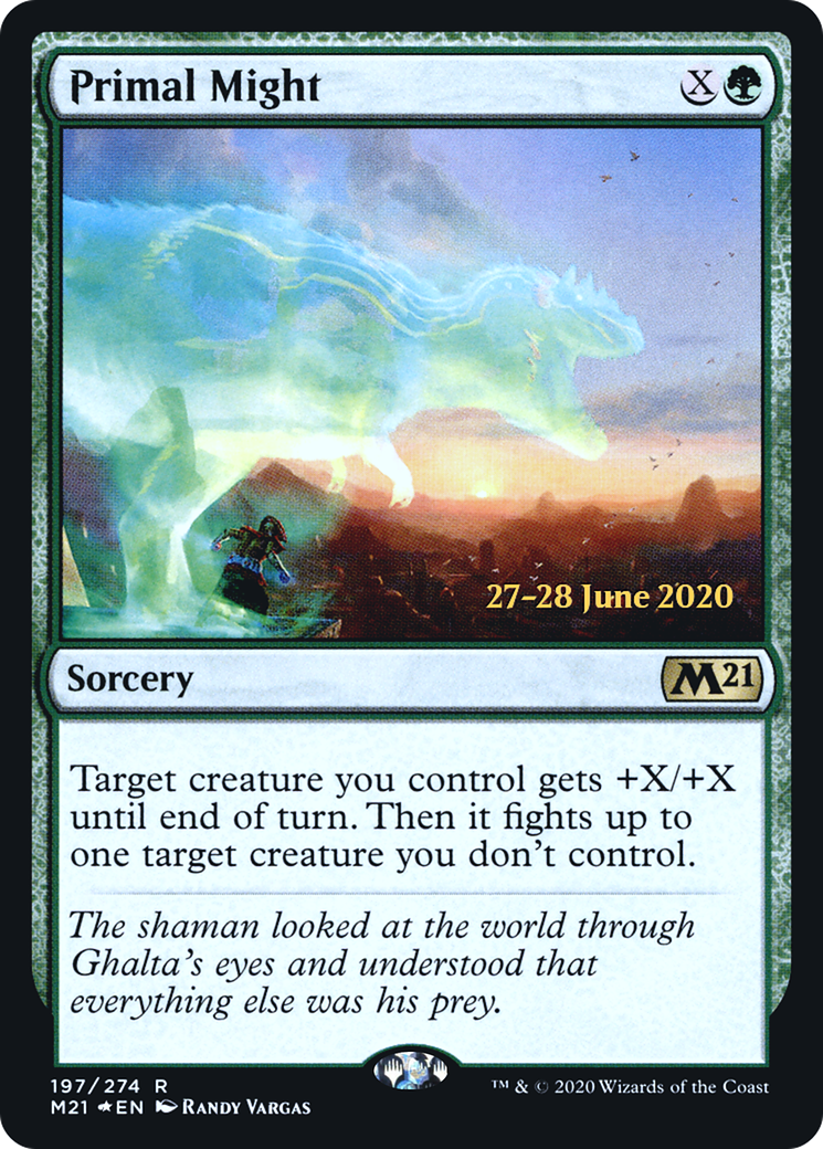 Image of Primal Might (PRE-197) - Core Set 2021 Promos Foil