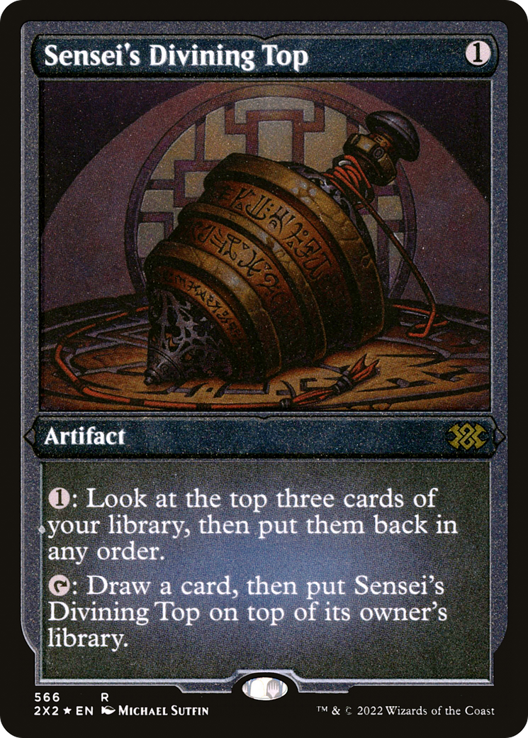 Image of Sensei's Divining Top (2X2-566) - Double Masters 2022 Foil
