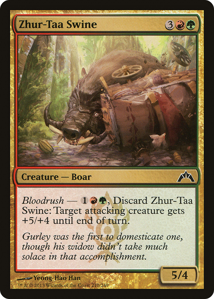 Image of Zhur-Taa Swine (GTC-210) - Gatecrash Foil
