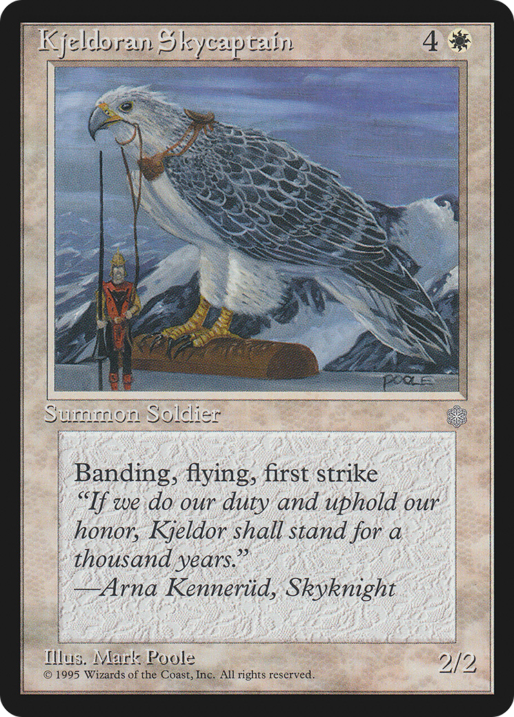 Image of Kjeldoran Skycaptain (ICE-) - Ice Age