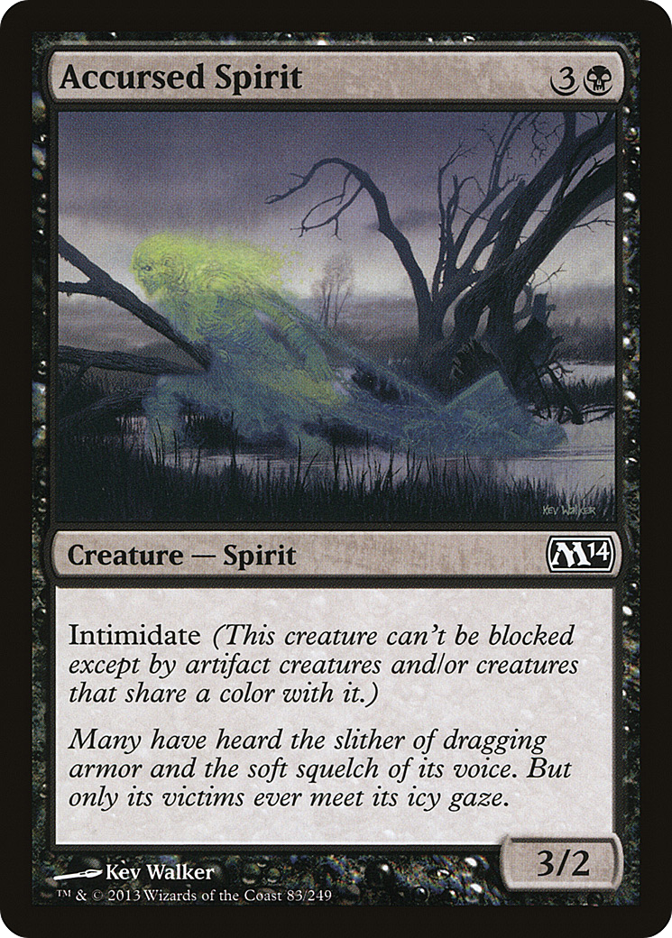 Image of Accursed Spirit (M14-083) - Magic 2014 Foil