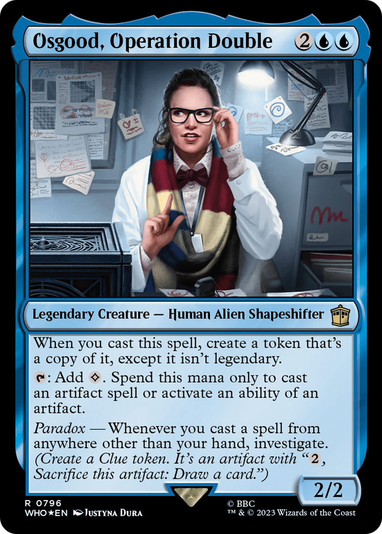 Image of Osgood, Operation Double (Surge Foil) (WHO-796) - Doctor Who Foil