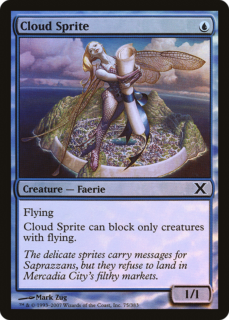 Image of Cloud Sprite (10E-75★) - Tenth Edition Foil
