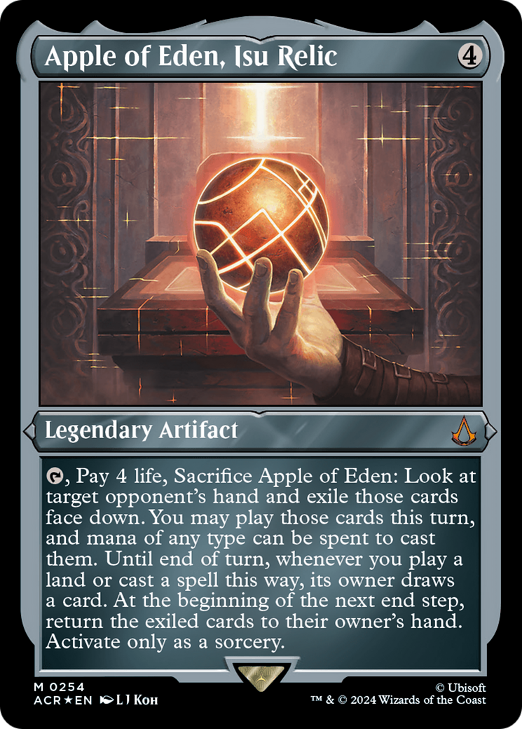 Image of Apple of Eden, Isu Relic (ACR-254) - Assassin's Creed Etched Foil