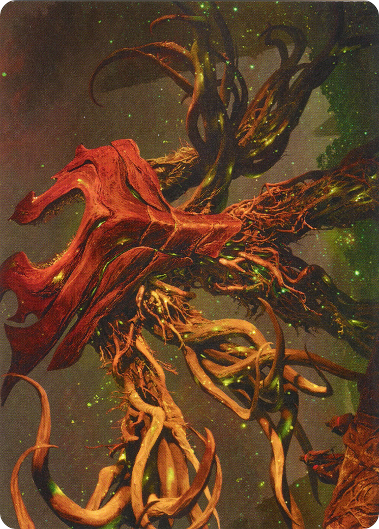 Image of Ashaya, Soul of the Wild // Ashaya, Soul of the Wild (AZNR-069) - Zendikar Rising Art Series (Borderless) Foil
