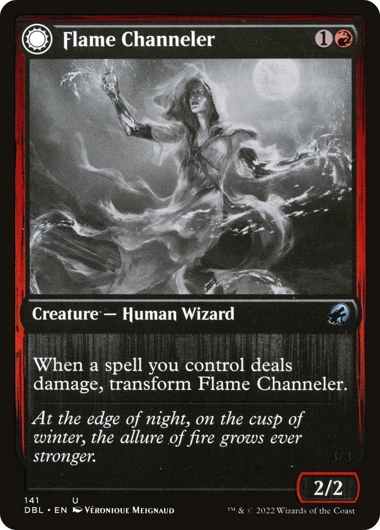 Image of Flame Channeler (DBL-141) - Innistrad: Double Feature: (Double Faced Transform) Foil