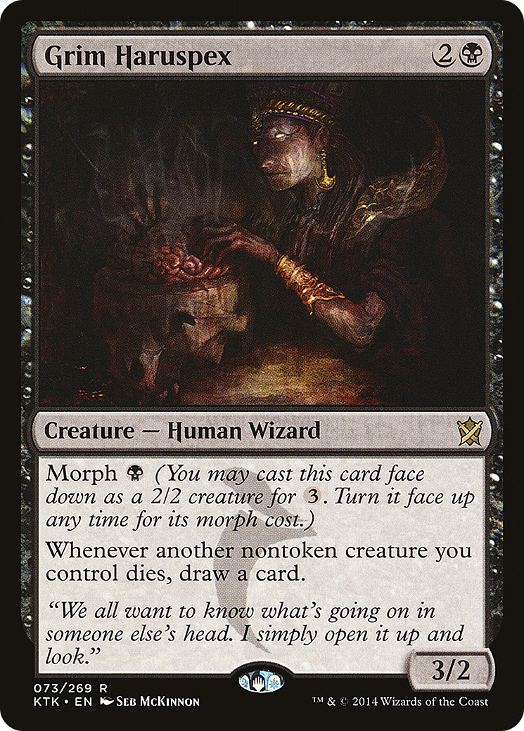 Image of Grim Haruspex (KTK-073) - Khans of Tarkir Foil