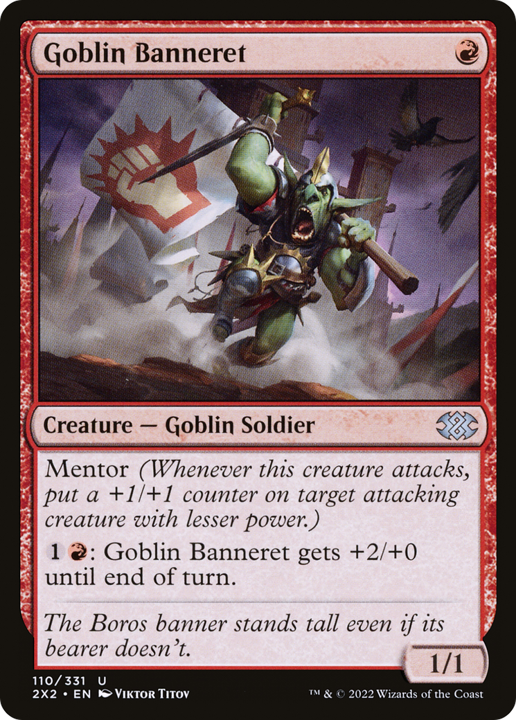 Image of Goblin Banneret (2X2-110) - Double Masters 2022 Foil