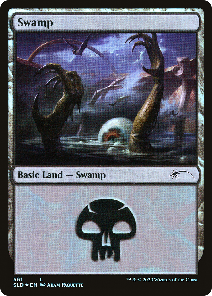 Image of Swamp (561) (SLD-561) - Secret Lair Drop Foil