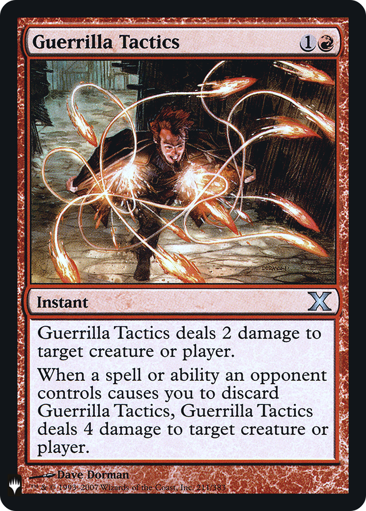 Image of Guerrilla Tactics (LIST-10E-211) - The List Foil