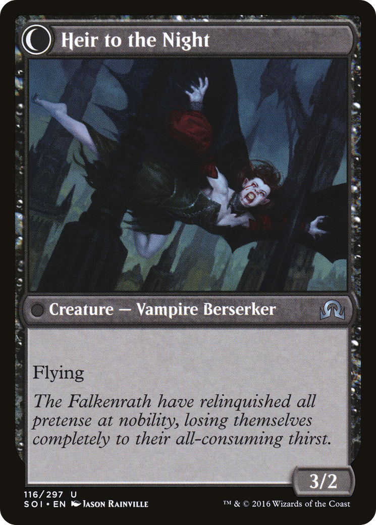 Image of Heir of Falkenrath (SOI-116) - Shadows over Innistrad: (Double Faced Transform) Foil