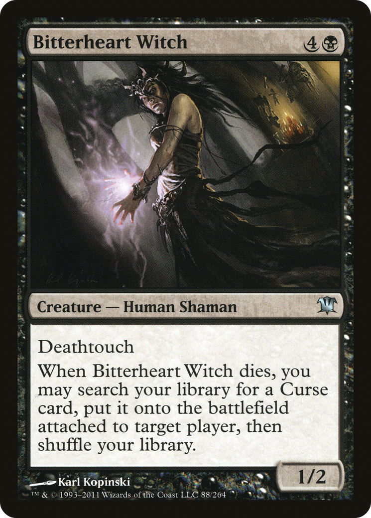 Image of Bitterheart Witch (ISD-088) - Innistrad
