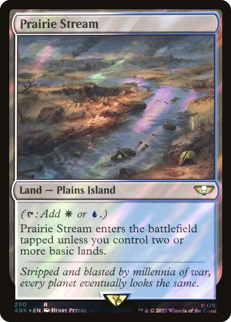 Image of Prairie Stream (Surge Foil) (40K-290) - Warhammer 40,000 Commander Foil