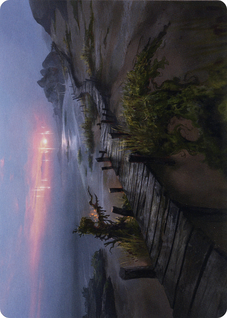 Image of Deserted Beach // Deserted Beach (AMID-071) - Midnight Hunt Art Series (Borderless) Foil