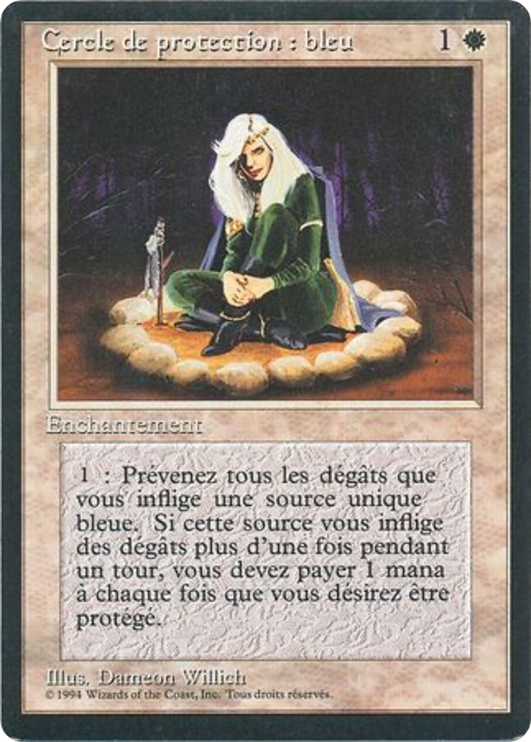 Image of Circle of Protection: Blue (FBB-) - Foreign Black Border