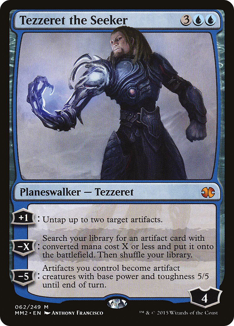 Image of Tezzeret the Seeker (MM2-062) - Modern Masters 2015 Foil