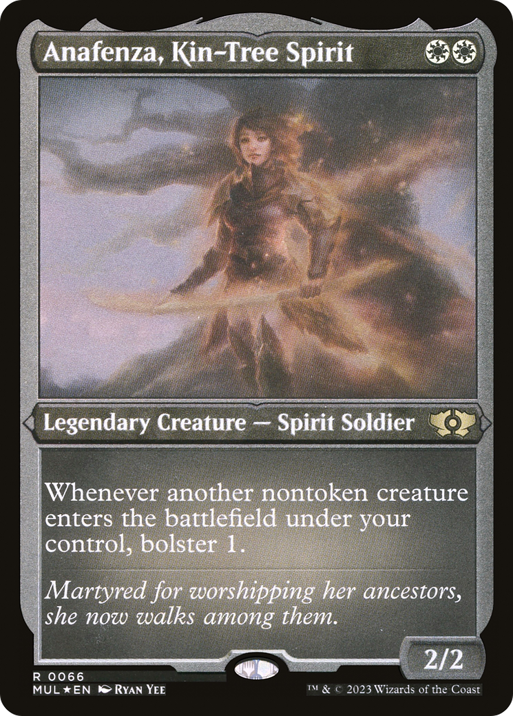 Image of Anafenza, Kin-Tree Spirit (Foil Etched) (MUL-066) - Multiverse Legends Foil