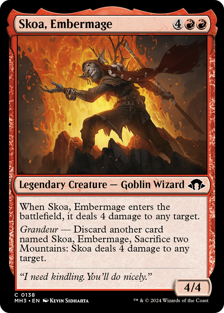 Image of Skoa, Embermage (MH3-138) - Modern Horizons 3 Foil