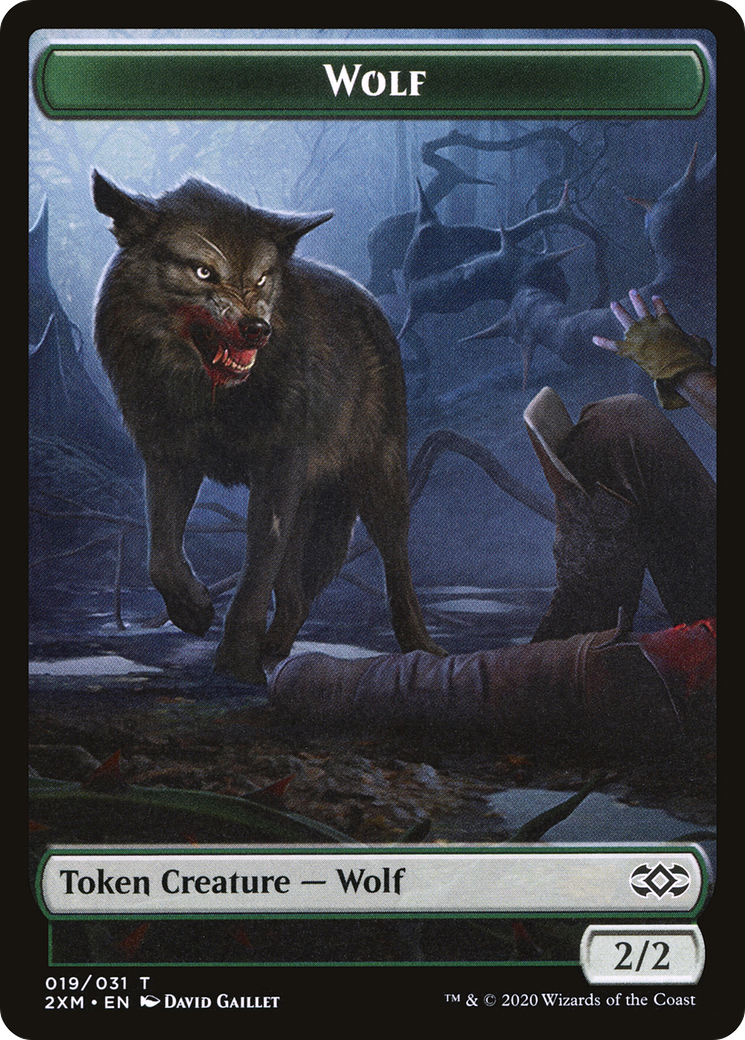 Image of Wolf (T2XM-019) - Double Masters Tokens Foil