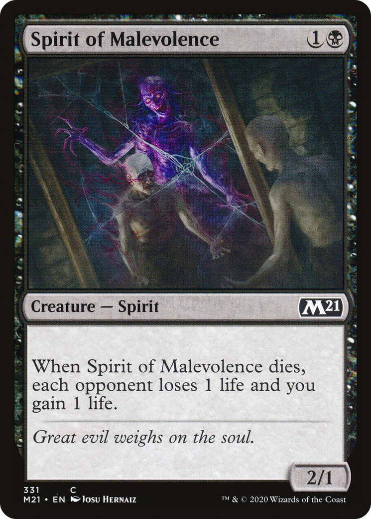Image of Spirit of Malevolence (M21-331) - Core Set 2021