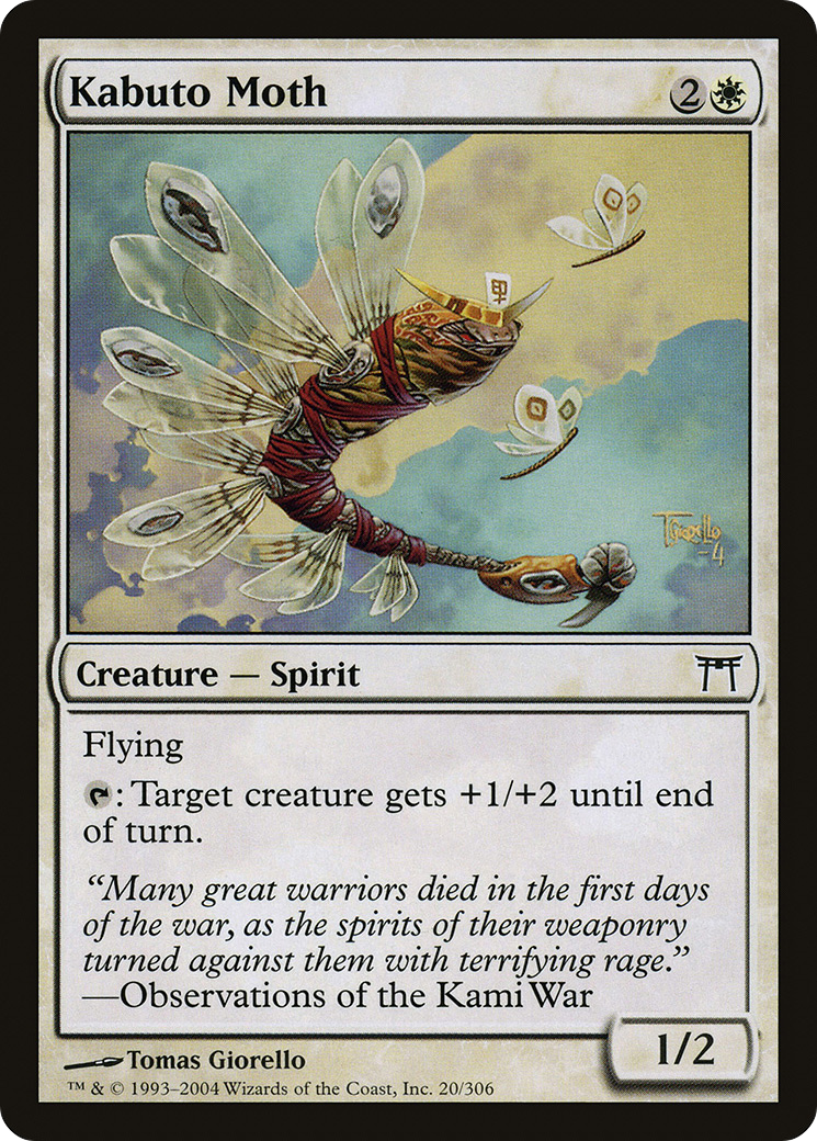 Image of Kabuto Moth (CHK-020) - Champions of Kamigawa