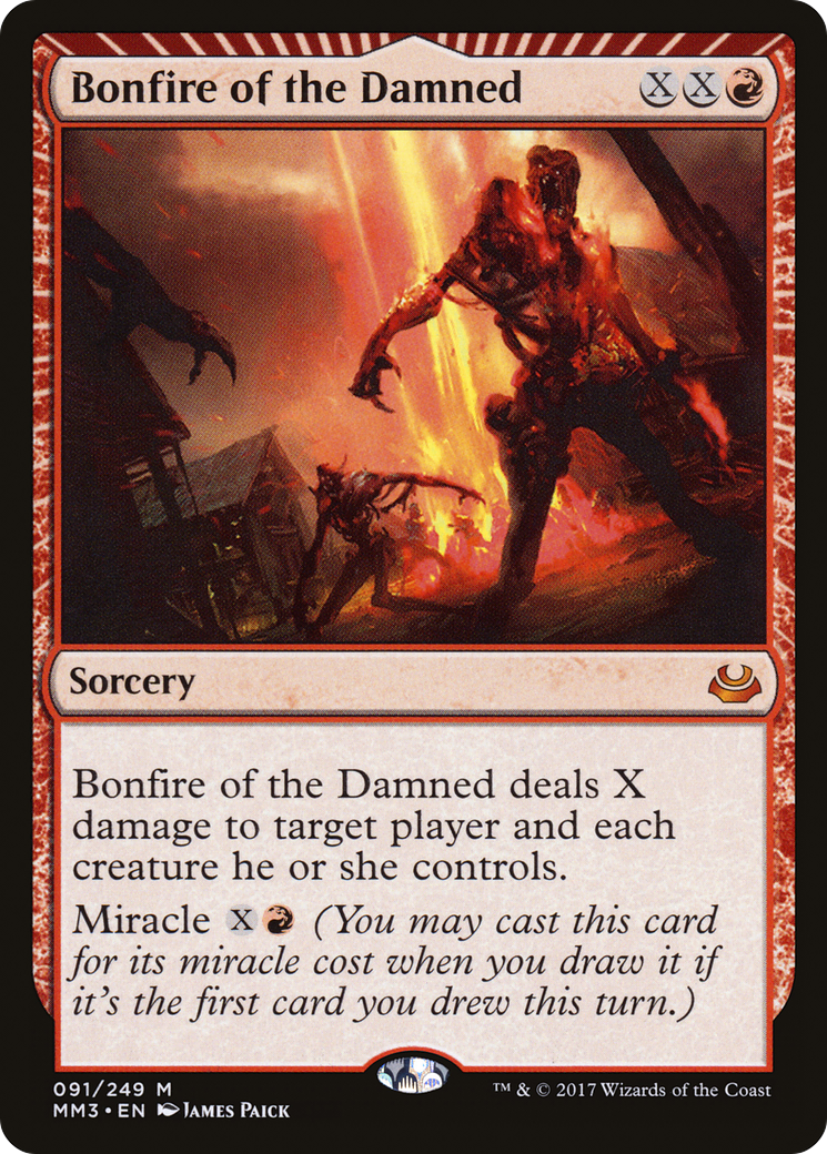 Image of Bonfire of the Damned (MM3-091) - Modern Masters 2017: (miracle)