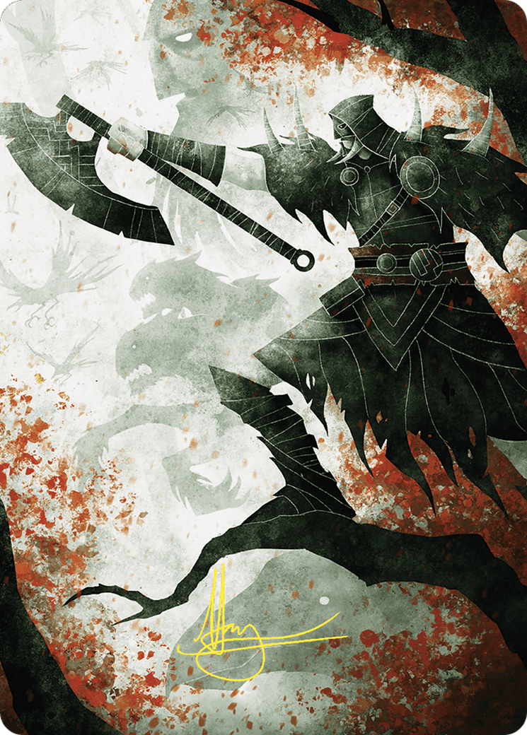Image of Garruk's Uprising // Garruk's Uprising (AWOE-072) - Wilds of Eldraine Art Series (Borderless) Foil