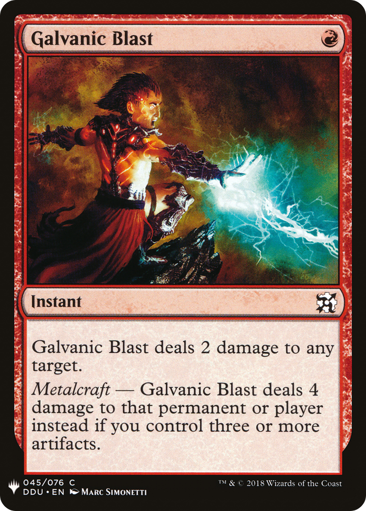 Image of Galvanic Blast (LIST-045) - The List