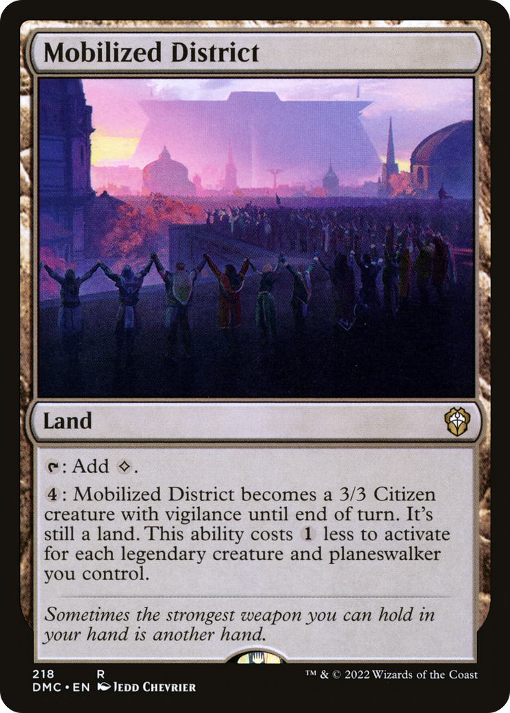 Image of Mobilized District (DMC-218) - Dominaria United Commander